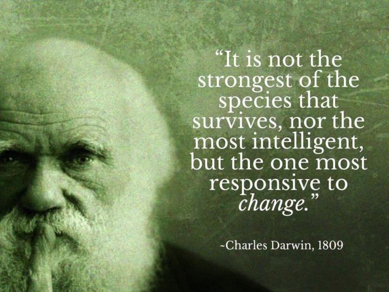 DARWIN WROTE THE ORIGIN OF SPECIES TURNING THE WORLD UPSIDE DOWN