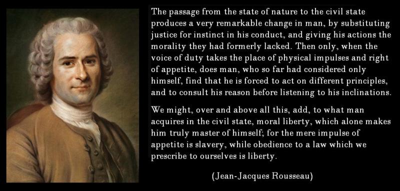 Agent hagl Rejse JEAN JACQUES ROUSSEAU LIFTED THE LID ON THE BOURGEOISIE AND CHALLENGED THE  STATUS QUO PONDERING CAN WE BE BORN EQUAL? | Cuthbert NI